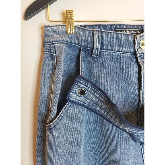 Maniere De Voir Jeans Women's 14 Blue Wash 100% Cotton Nwt - Picture 2 of 9